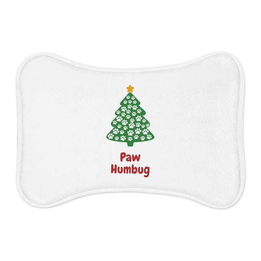 Christmas Pet Feeding Mat - "Paw Humbug"