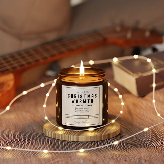 Christmas Warmth Scented Soy Candle 4 oz