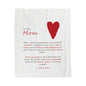 Heartfelt Mom Velveteen Plush Blanket – Cozy Gift for Mom