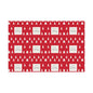 Festive Holiday Gift Wrap Papers - Red Christmas Trees Design