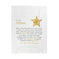 Heartfelt Plush Blanket for Mom - Comforting Gift with Holiday Star