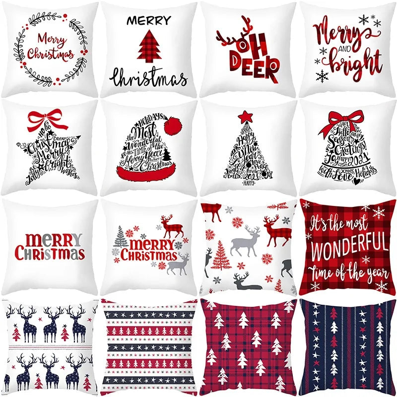 Cartoon Christmas Pillow Cover