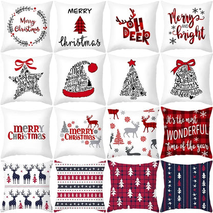 Cartoon Christmas Pillow Cover