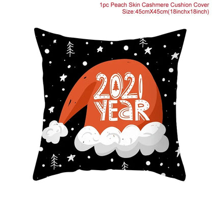 Cartoon Christmas Pillow Cover