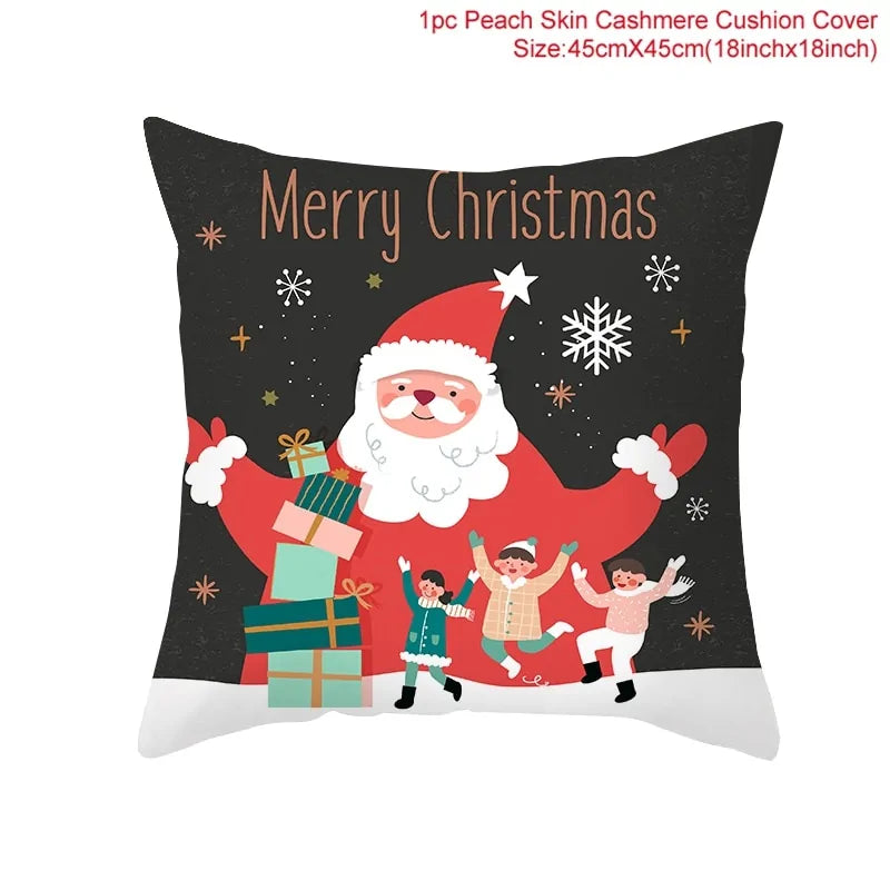 Cartoon Christmas Pillow Cover