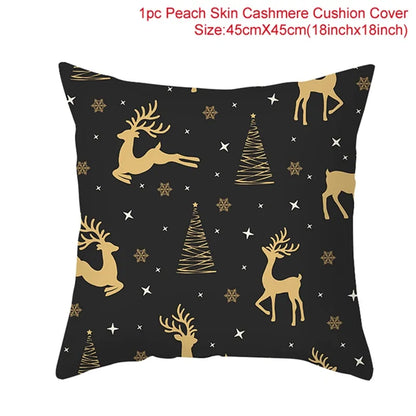 Cartoon Christmas Pillow Cover