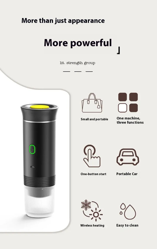 Wireless Portable Electric Coffee Capsule Machine